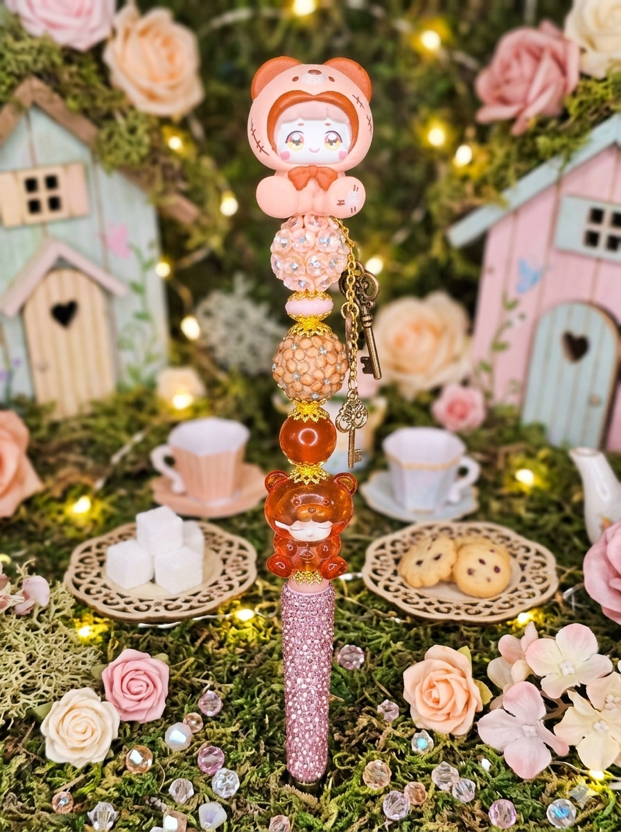 Lili Dress Up Diary bean and Yumo Gummy Bear double character pen