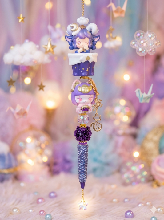 Sweet Emilya and Aaru Sweet Idol bean double character pen