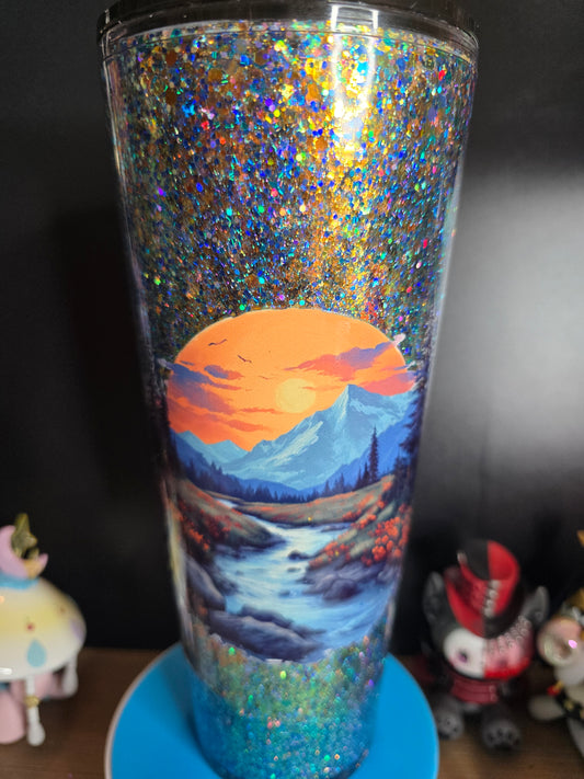 24 Oz Mountain Decal - Still Flow