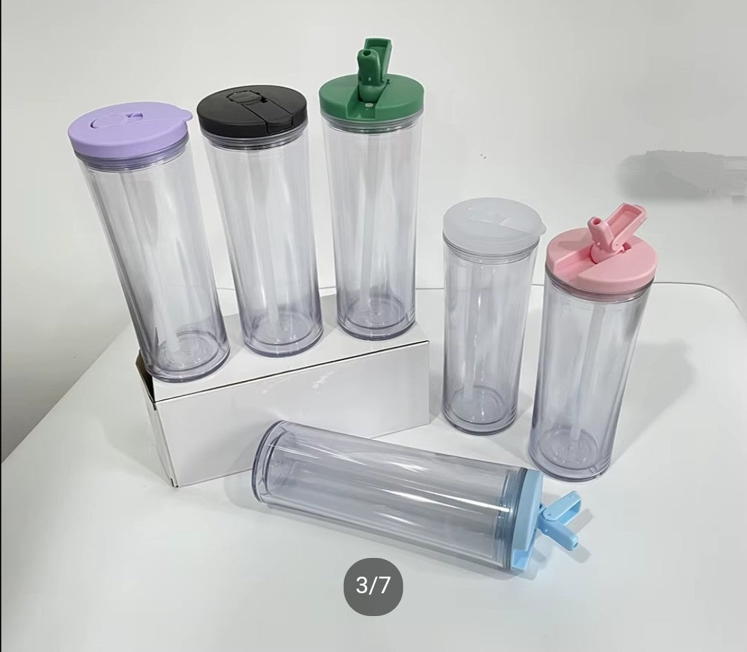 CLEAR 20 Oz Snowglobe Sports Bottle