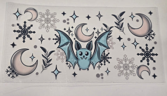 Bat and Snowflakes